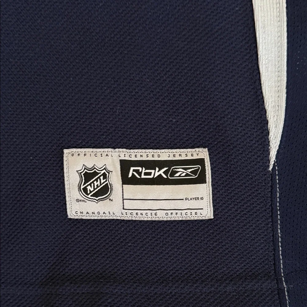 Retro Reebok Kids Buffalo Sabres Blank Blue and Gold Hockey Jersey